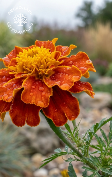 Тагетес отклонённый оранжевый фото 1